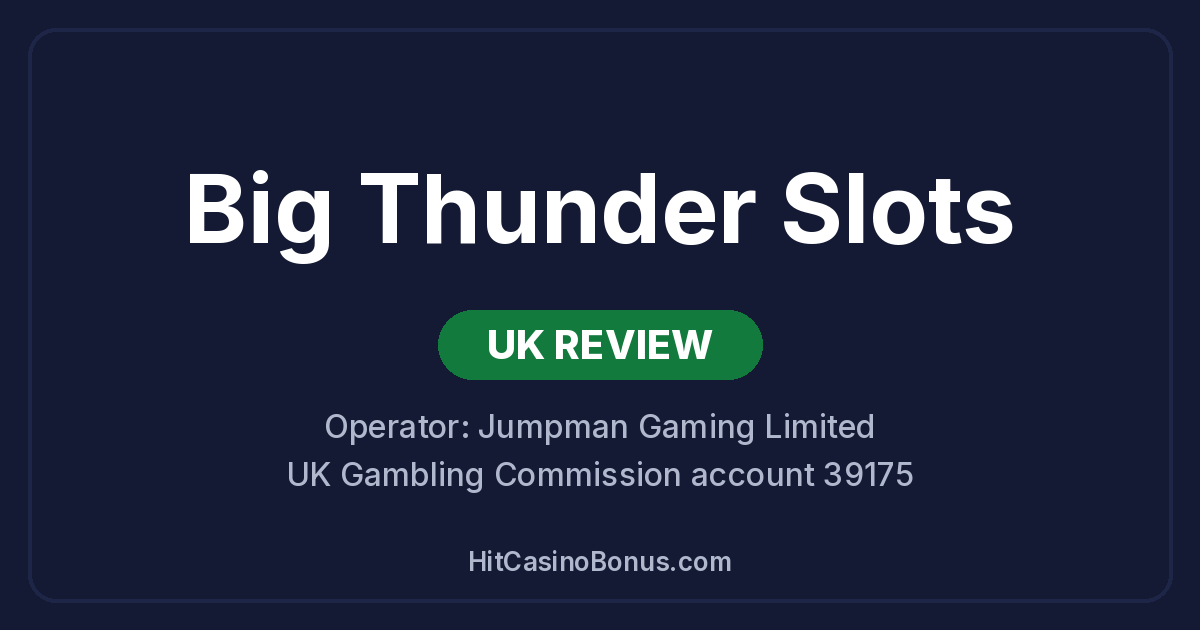 Big Thunder Slots UK