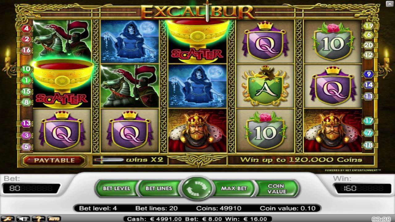 Excalibur slot