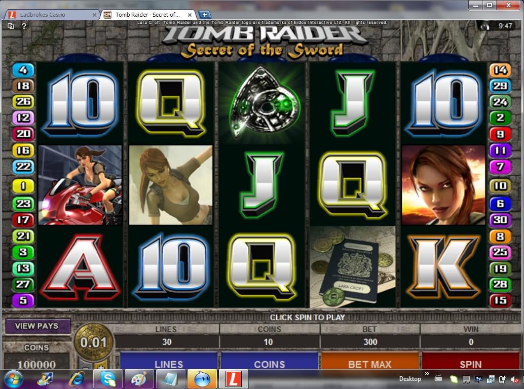 Tomb raider slot