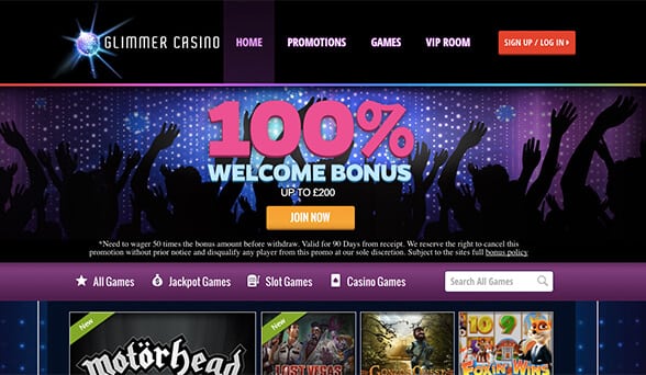 Glimmer casino screenshot