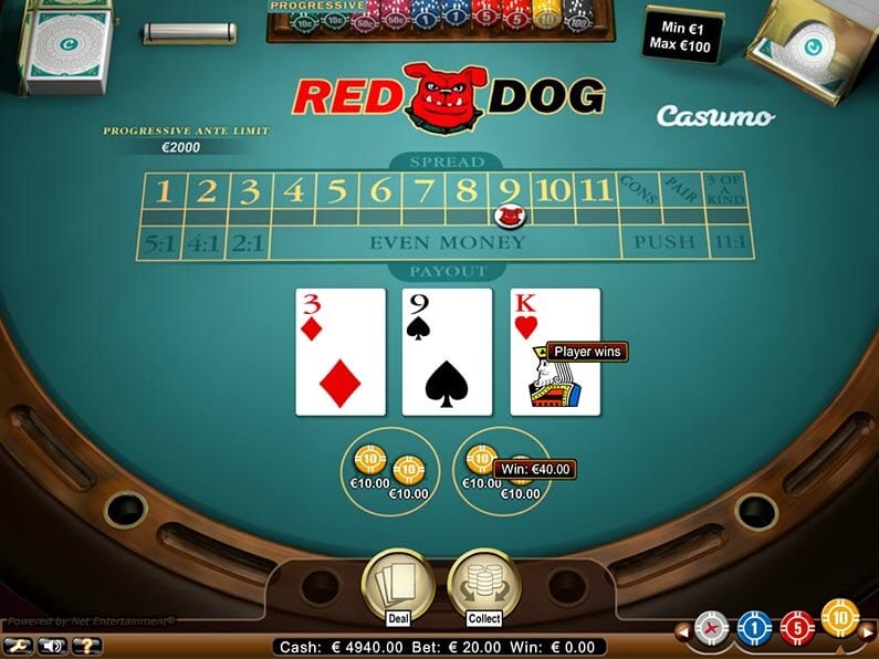 Red Dog Poker by NetEnt