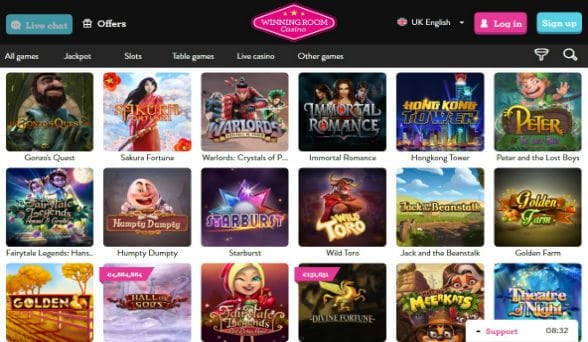 WinningRoom Casino screenshot