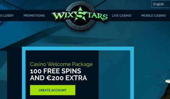 Wixstars Casino Screenshot