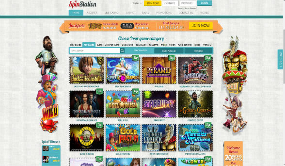 SpinStation Casino screenshot